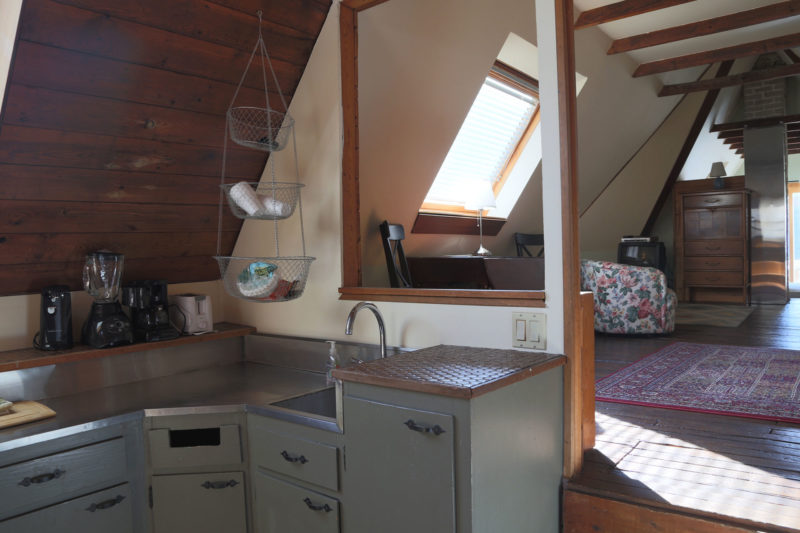 Ice house view from kitchen