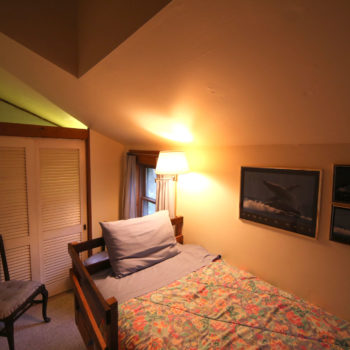 Single bed in the ice house