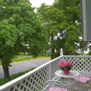 view from Blue room balcony
