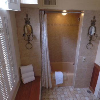 Private bath/shower in sunrise room